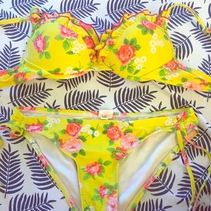 Small Yellow Floral Bikini